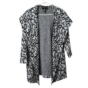 Frank Lyman Open Front Cardigan Sz 8 Metallic‎ Fall Winter Career Office Teacher